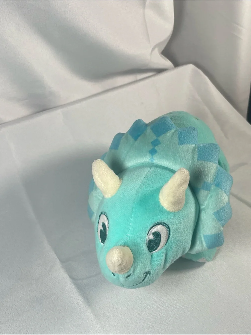 Plush‎ Teal Dino Stuffed Animal with Gold Stars - Kids Toy
